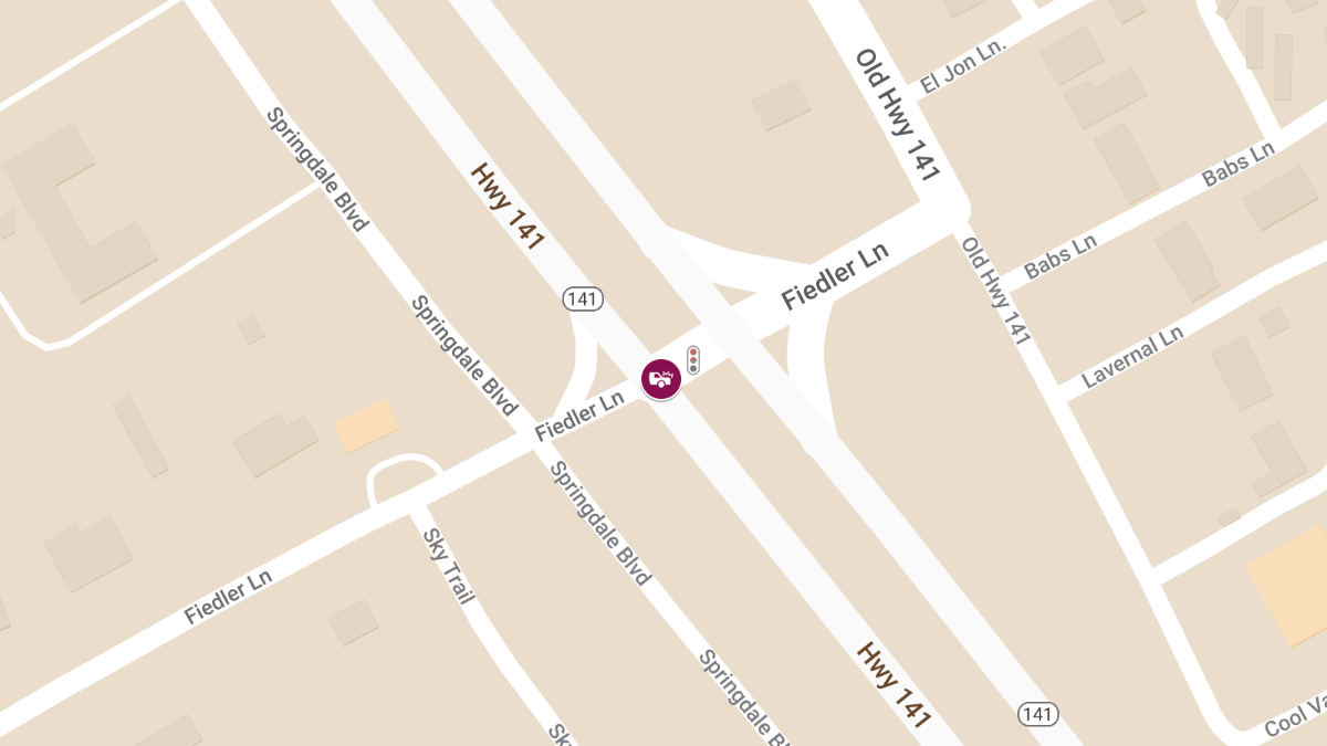 Rear-End Collision at SB Missouri 141 at Fiedler Lane