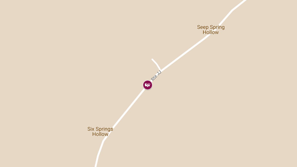 Rear-End Collision on Route JJ North of Joplin