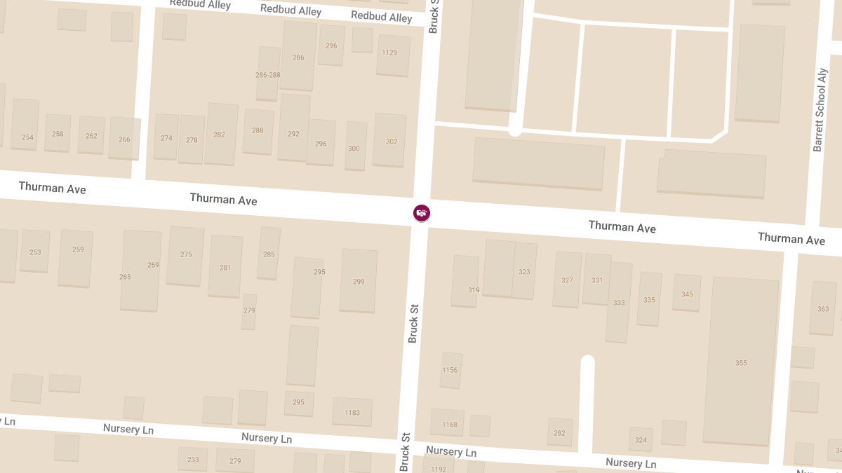 Rear-End Collision with Injuries at Bruck St and Thurman Ave