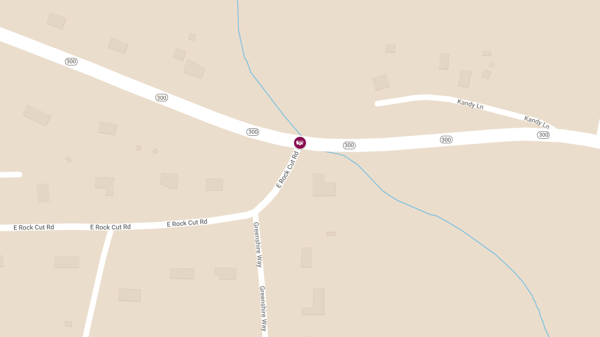 Rollover Accident with Injuries on Rte 300 at East Rock Cut Rd