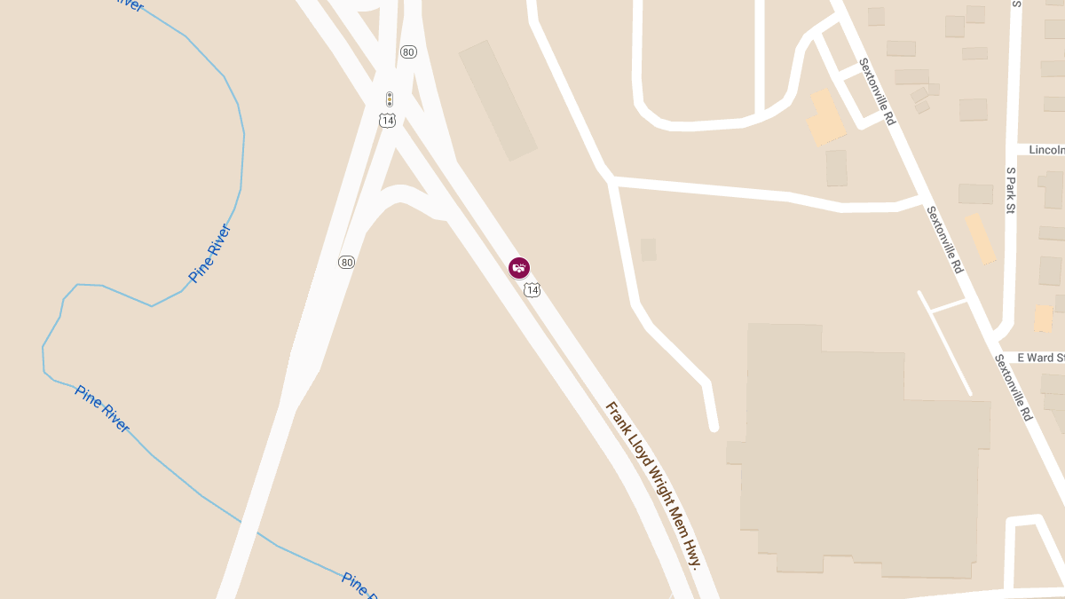 Rollover Crash Results in Entrapment on State Highway 14