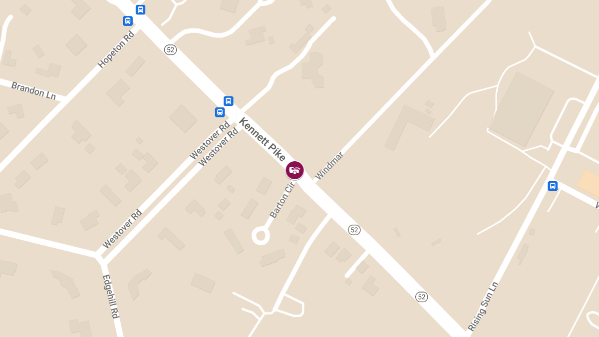 Rollover Crash with Injuries at Kennett Pike & Winterthur