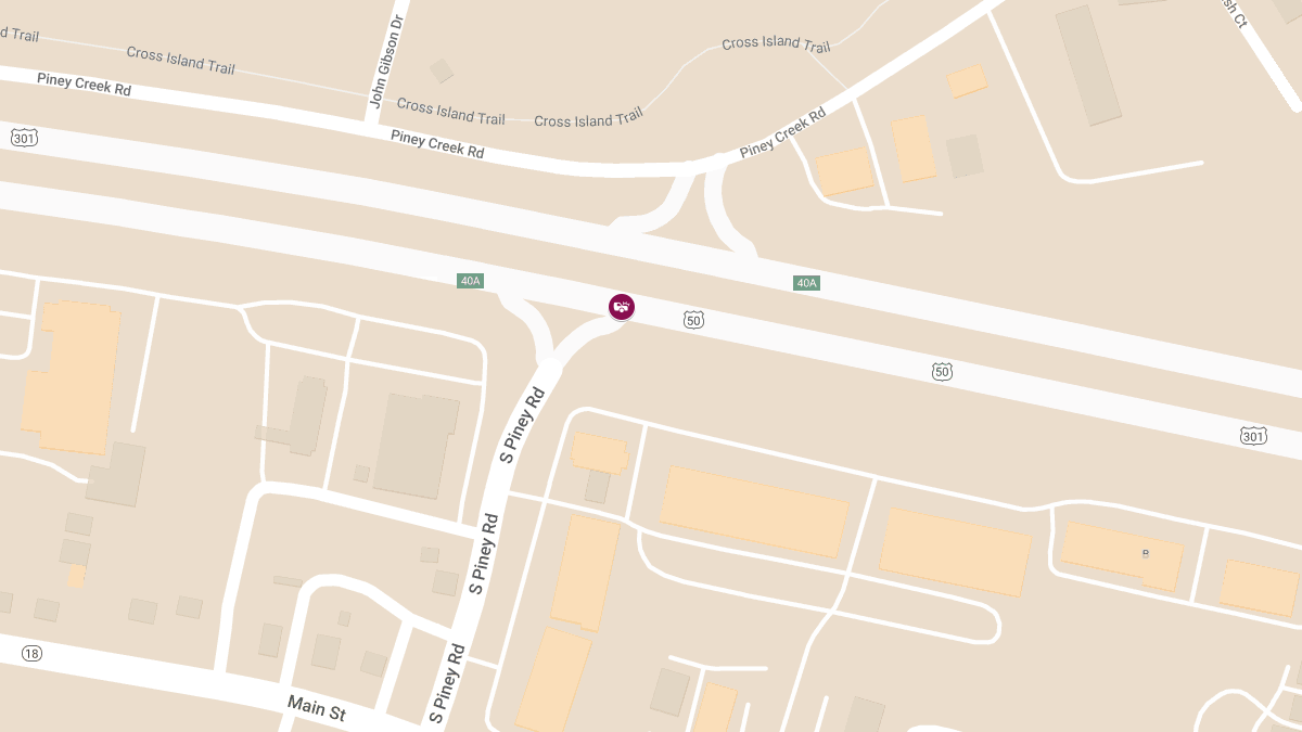 Rollover Crash with Multiple Injuries on EB Rt 50 and Piney Creek Rd