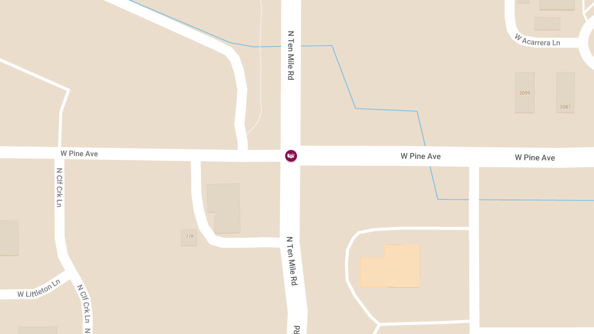 Serious Car Accident at Ten Mile Rd and Pine Ave