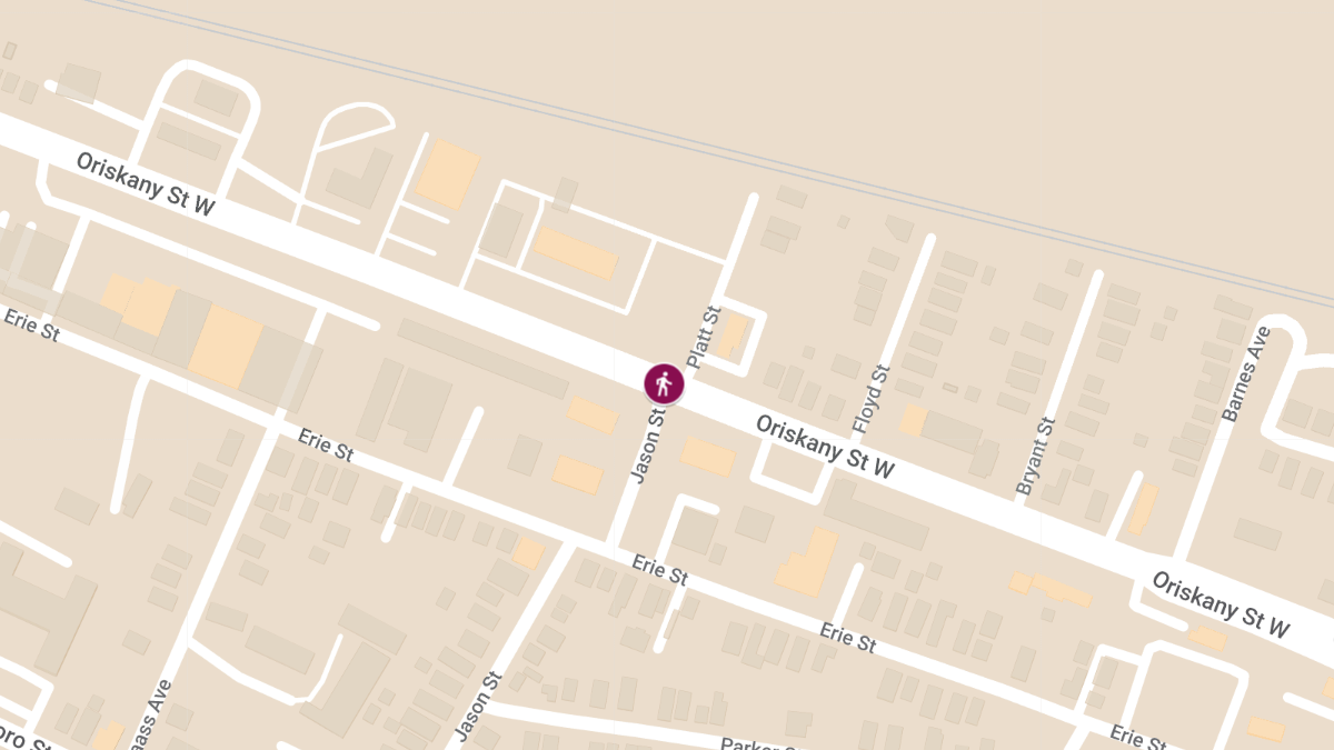 Serious Car Pedestrian Accident at Oriskany St & Jason St