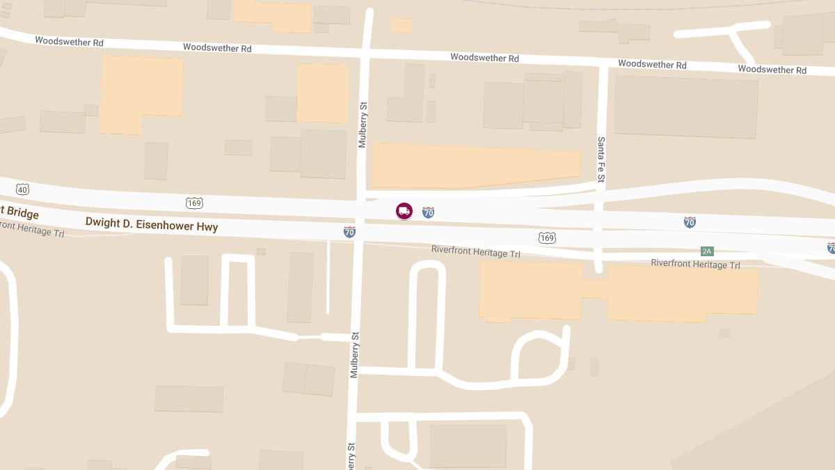 Serious Collision Involving Chevrolet Corvette and Kenworth Truck on I-70 WB