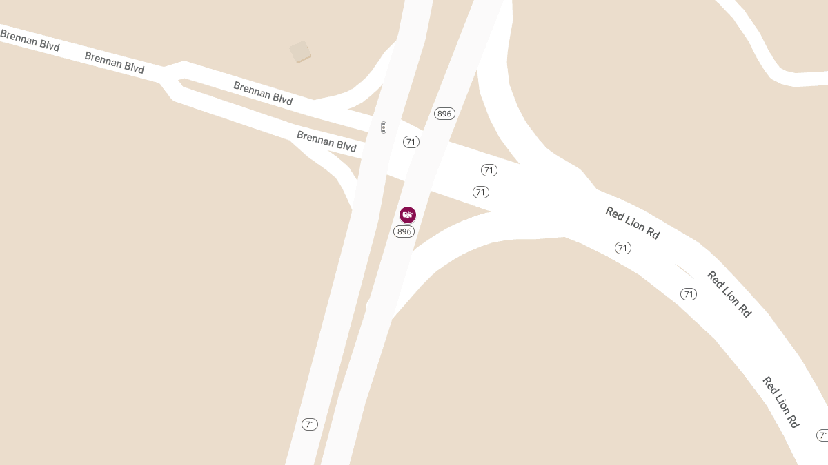 Serious Crash on Rte 896 Near Brennan Estates