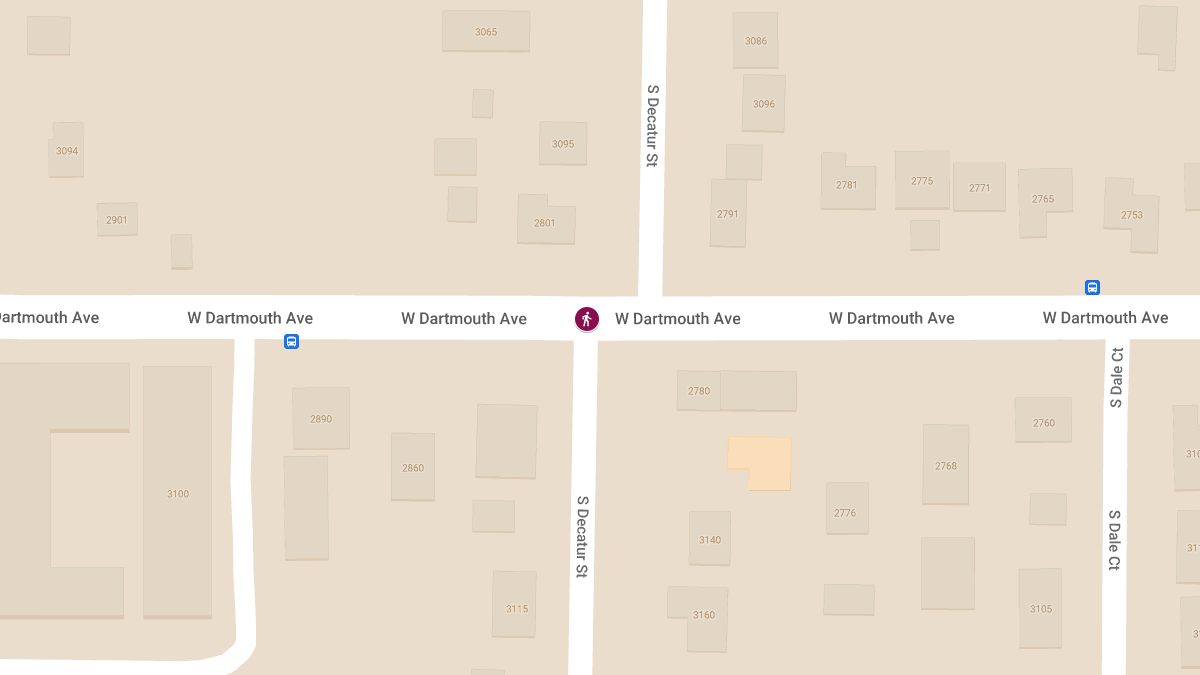 Serious Injury Crash Involving Two Motorists and Pedestrian at Decatur St & Dartmouth Ave