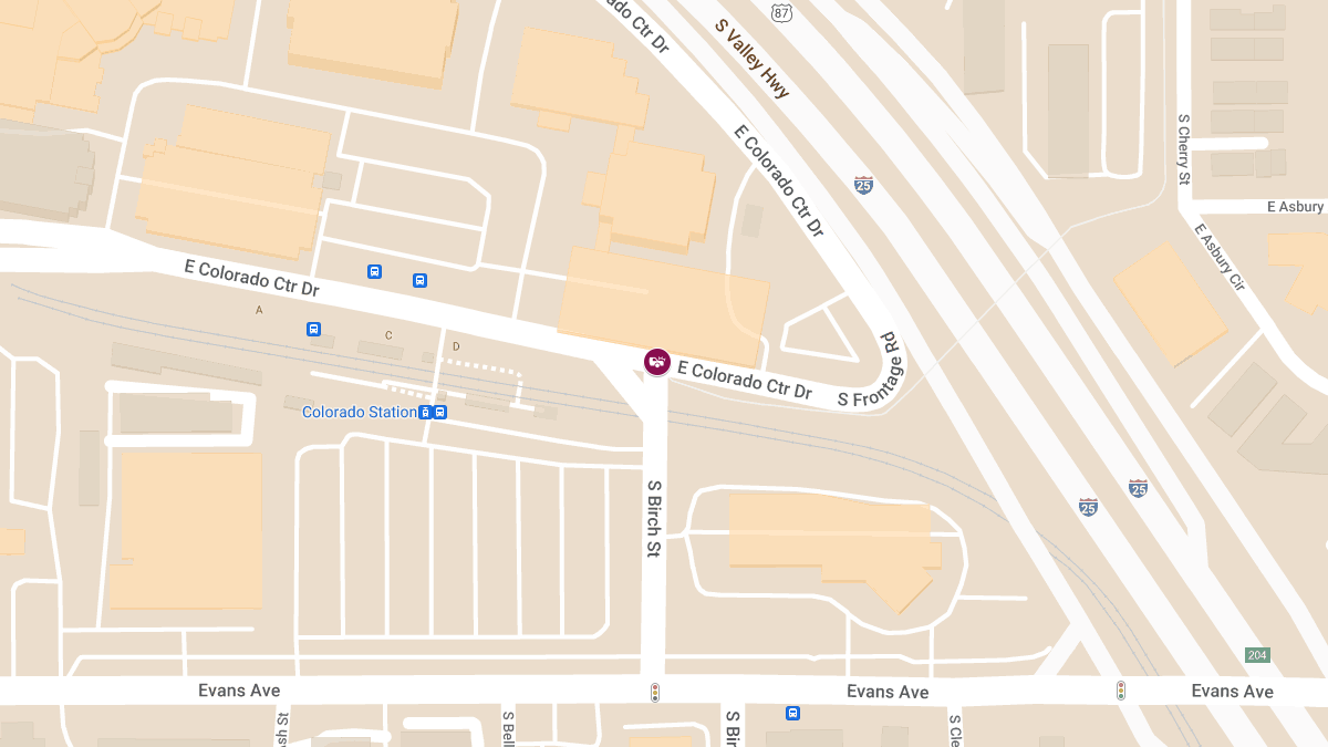 Serious Injury Crash at E Colorado Center Dr & S Birch St