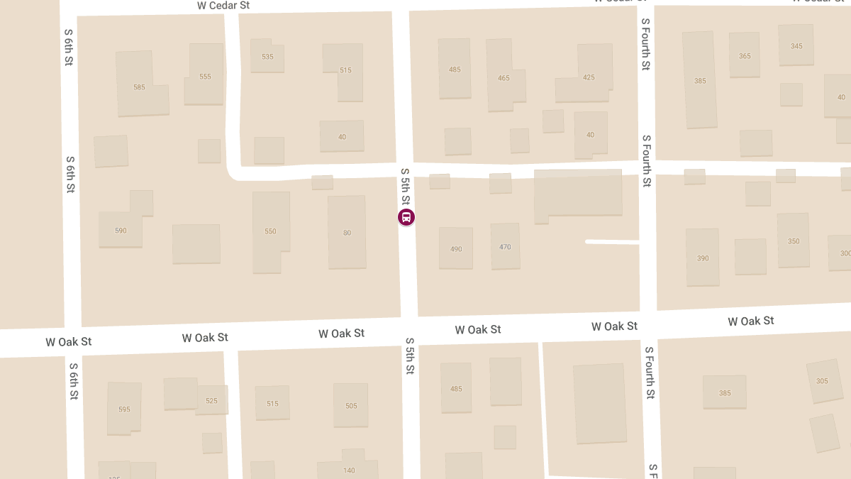Severe Accident Near S 5th St & W Oak St Involving School Bus