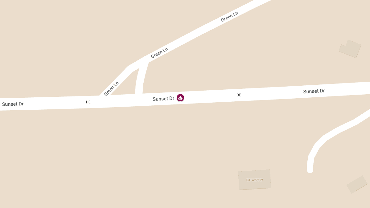 Structure Fire and Injury on Sunset Dr