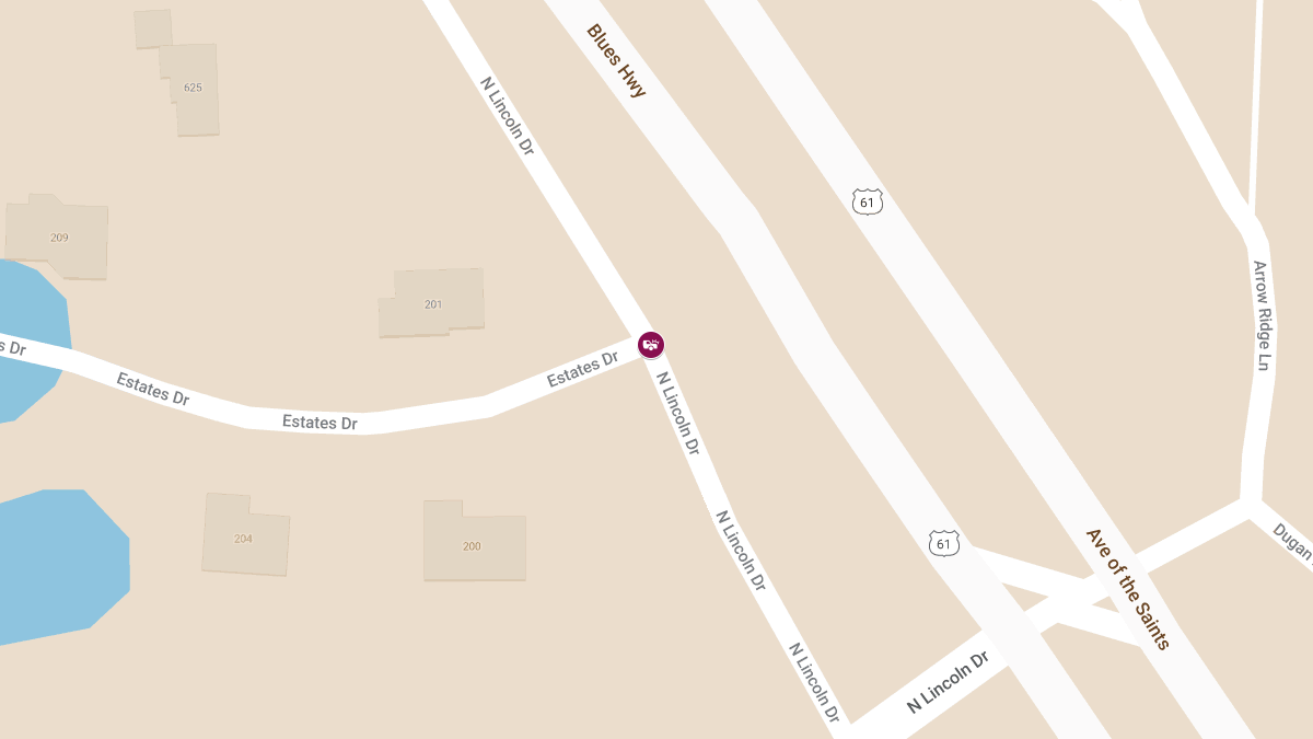 Three Injured in Two-Vehicle Crash on N Lincoln Dr and Estates St