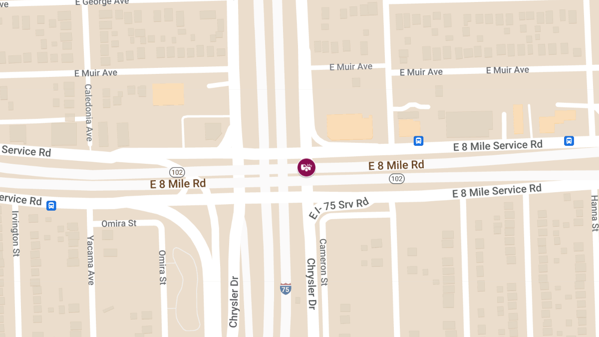 Three-Vehicle Collision with Injuries at E 8 Mile Rd & N Chrysler Dr