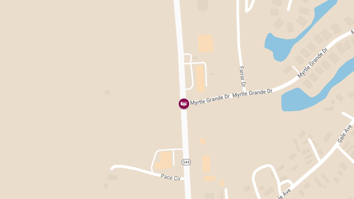 Three-Vehicle Crash with Injuries on Highway 544 at Myrtle Grande Dr