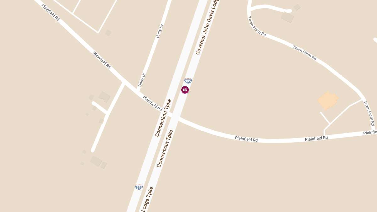 Tractor-Trailer vs. Car Crash on I-395 at Exit 28 Shuts Down Highway