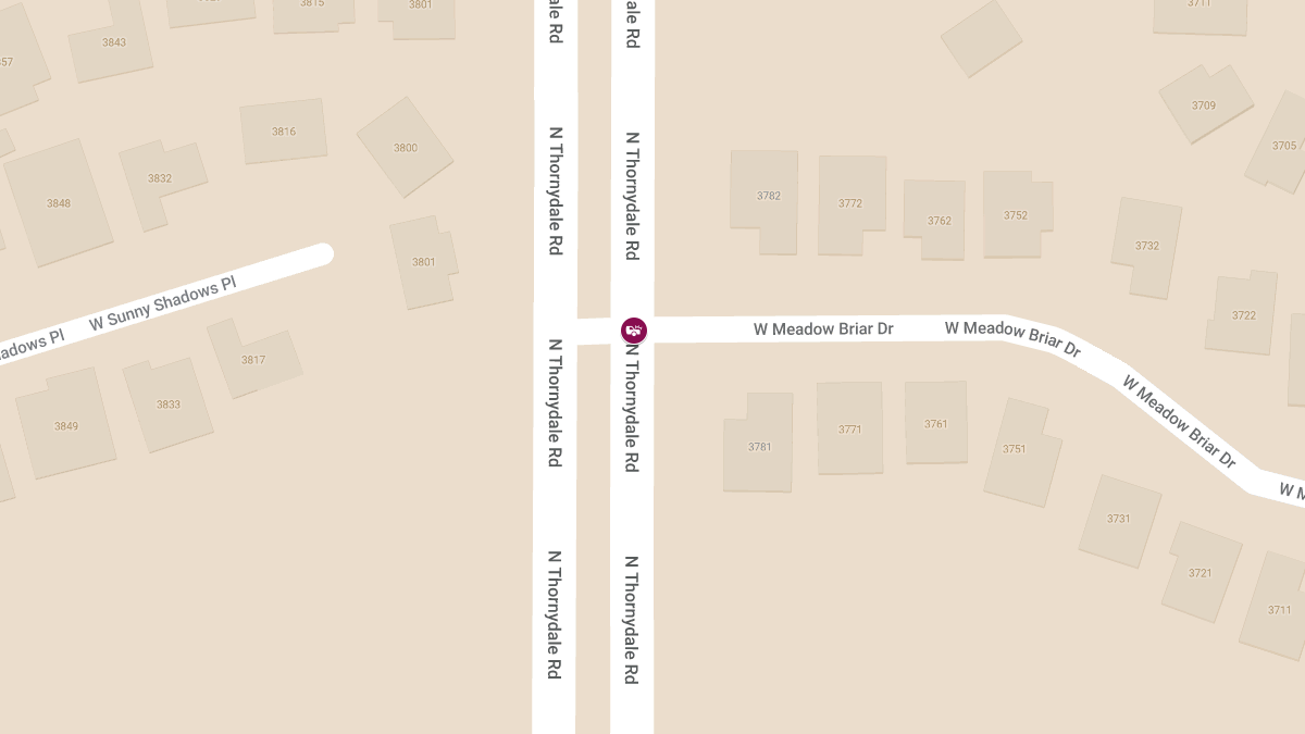 Traffic Accident at N Thornydale Rd & W Meadow Briar Dr Causes Injuries