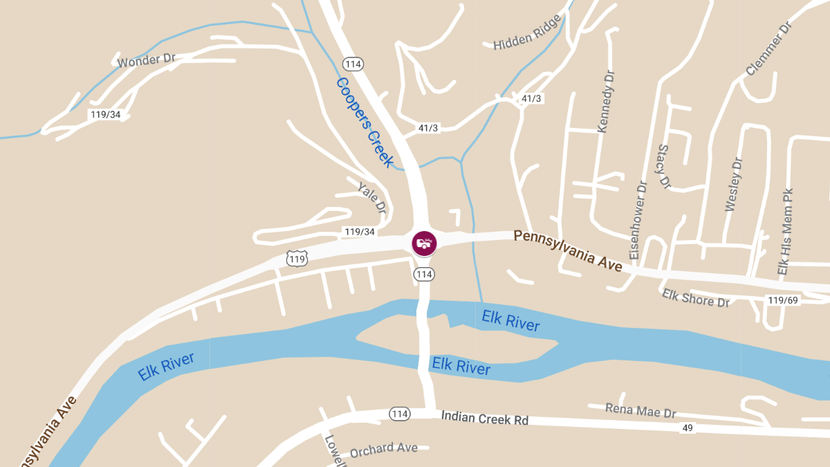 Traffic Accident with Injuries at Big Chimney Blvd & Pennsylvania Ave
