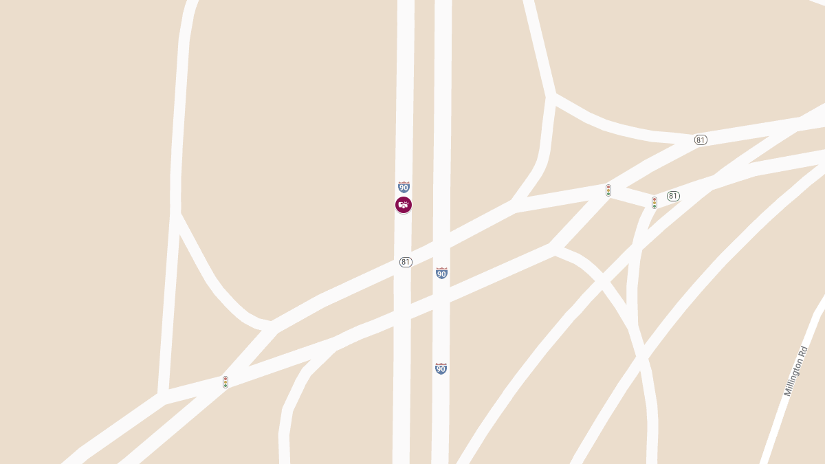 Traffic Accident with Injuries on I-90 WB near MM 181-183