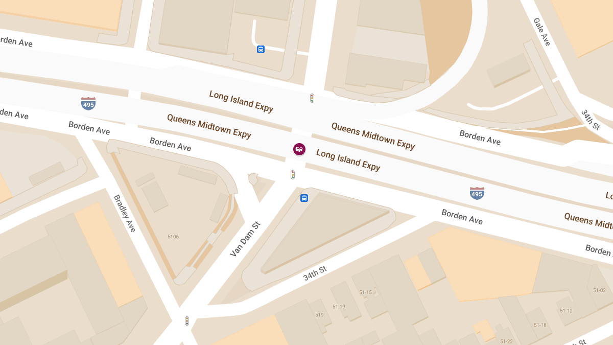 Traffic Collision with Injuries at Van Dam St & Long Island Expy W