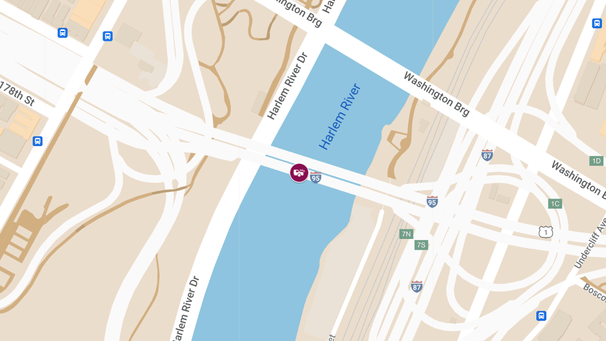 Traffic Collision with Injuries on Alexander Hamilton Bridge