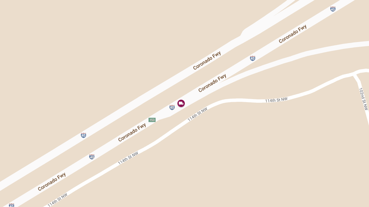 Truck Crash with Injury on I-40 EB Off-Ramp at Exit 153A