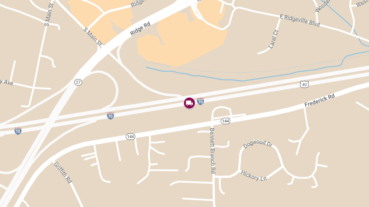 Truck Rollover Accident on I-70 WB at 17MM