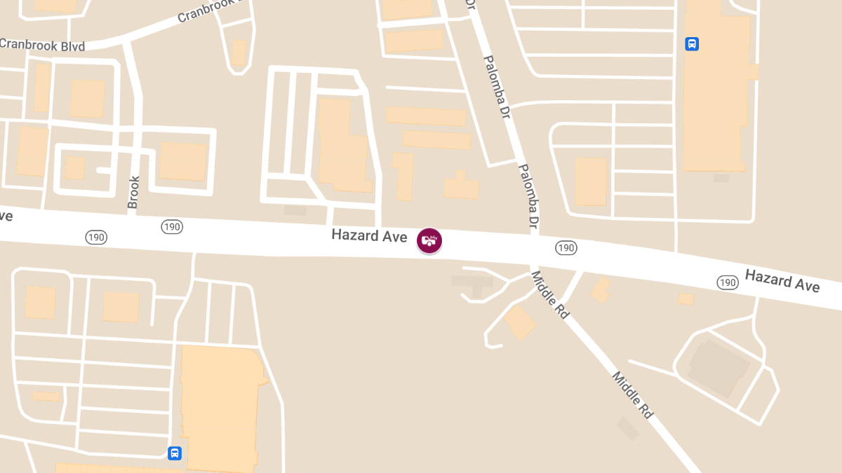 Two-Car Accident with Injuries on Hazard Ave Near Palomba Dr