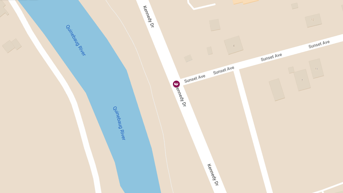 Two-Car Accident with Injuries on Kennedy Dr at Sunset Ave