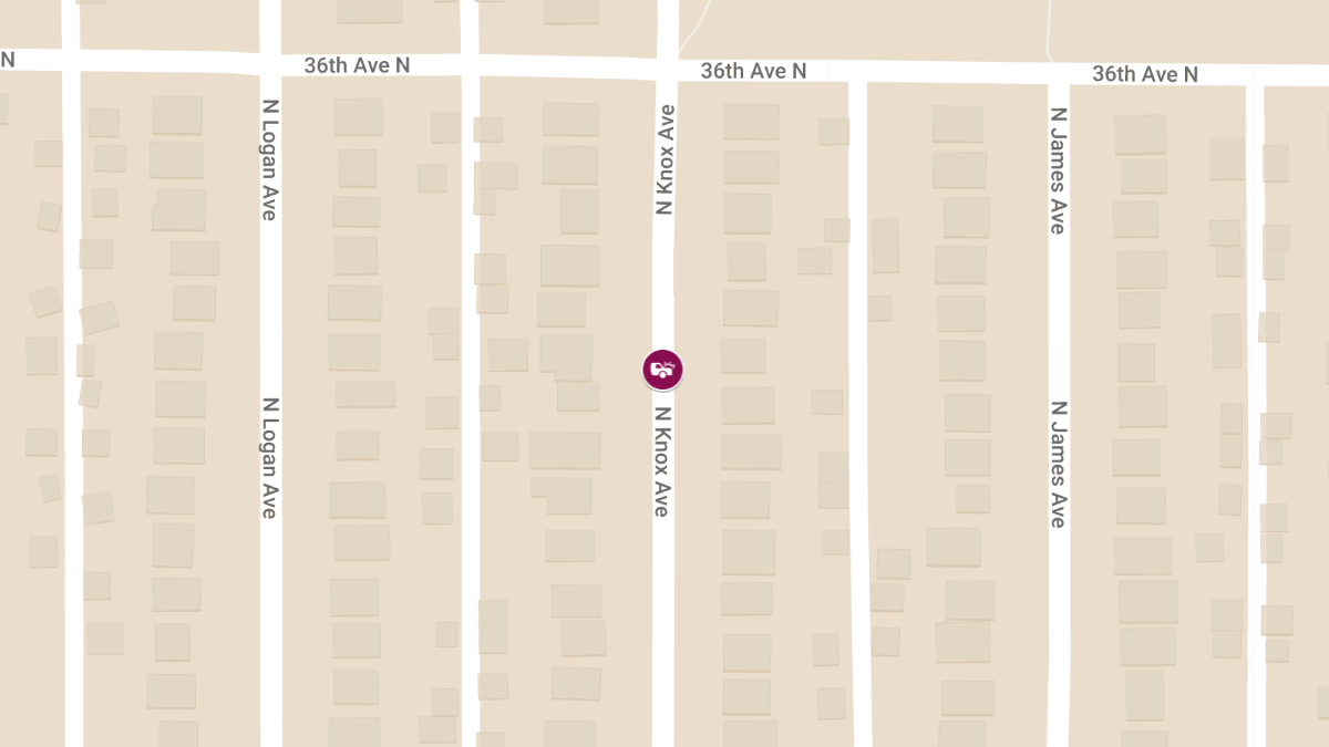 Two-Car Collision with Injuries at 3514 Knox Ave N