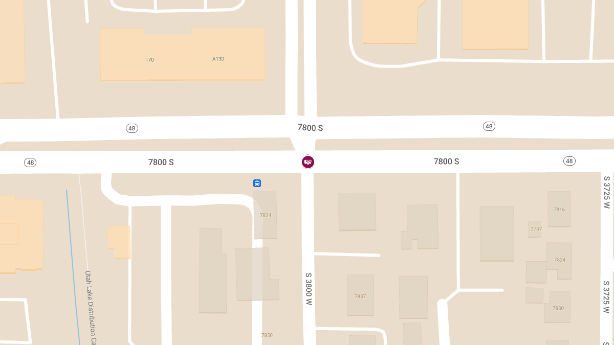 Two-Car Crash with Injuries at 3800 W & 7800 S