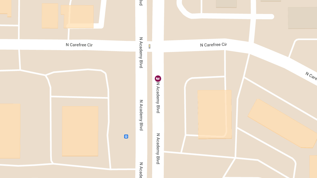 Two Hospitalized After Rollover Crash on N Academy Blvd Near N Carefree Cir