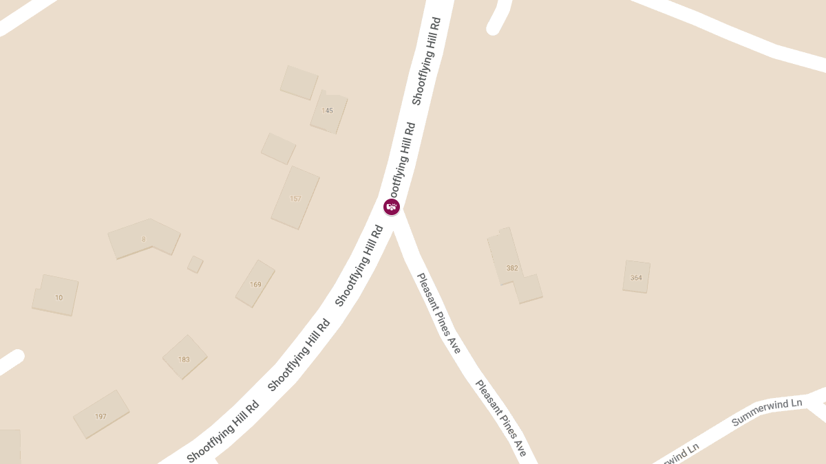 Two Injured in Traffic Crash at Shootflying Hill Rd & Pleasant Pines Ave