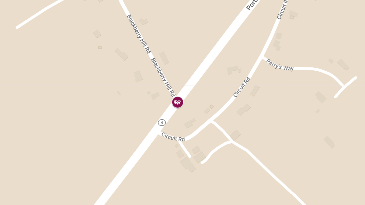 Two Injured in Two-Car Accident at Blackberry Hill Rd & Portland St