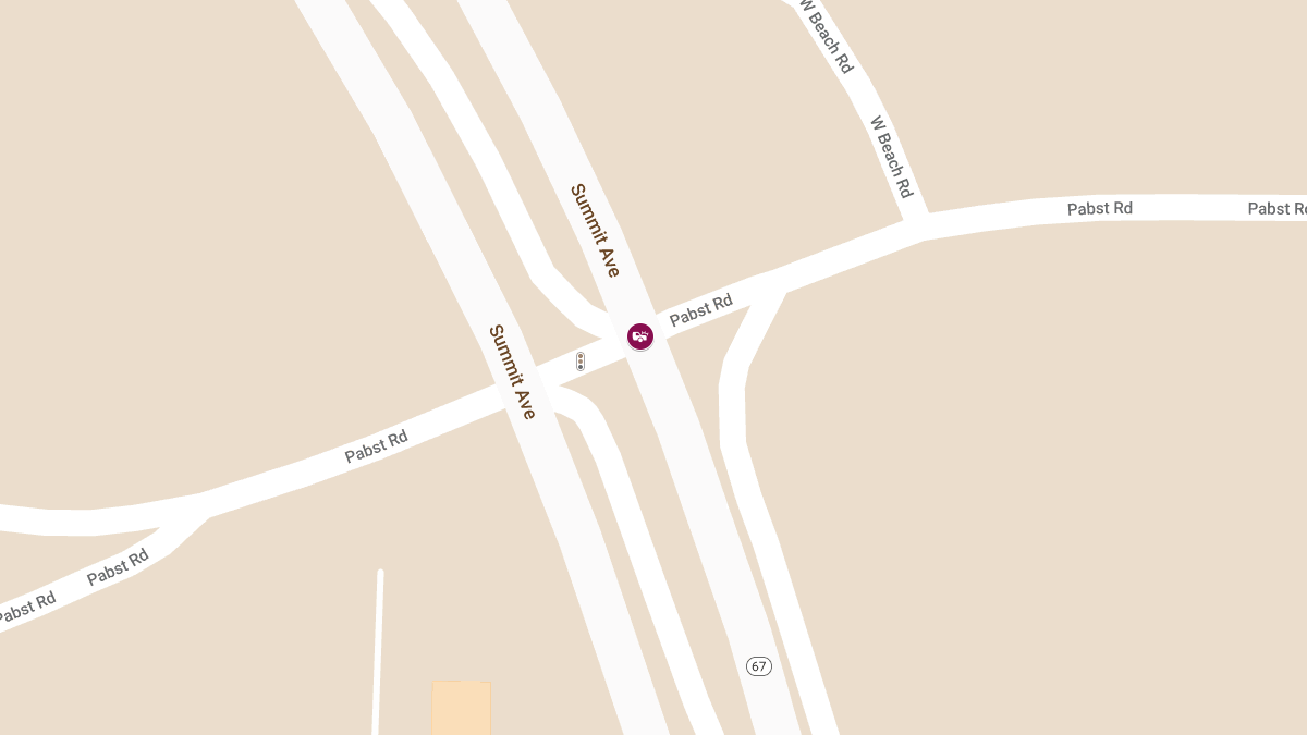 Two Injured in Two-Vehicle Crash at Summit/67 & Pabst Rd