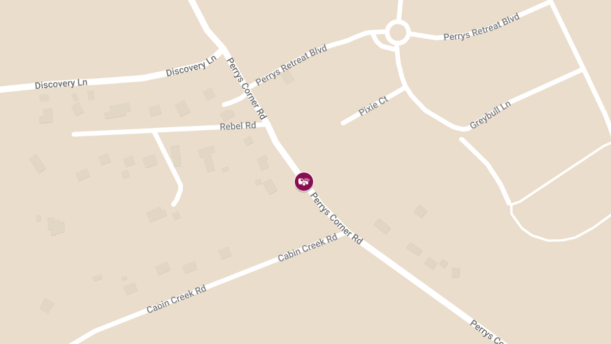 Two Injured in Vehicle Crash on Perrys Corner Rd