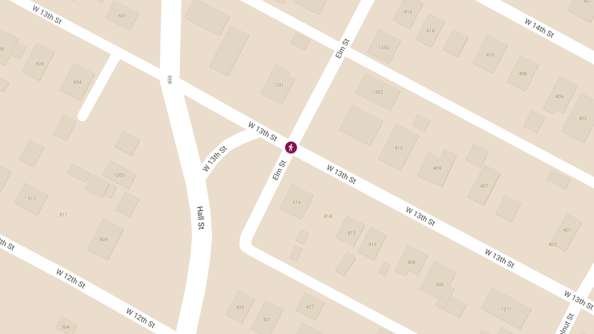 Two Pedestrians Injured in Collision at 13th and Elm St