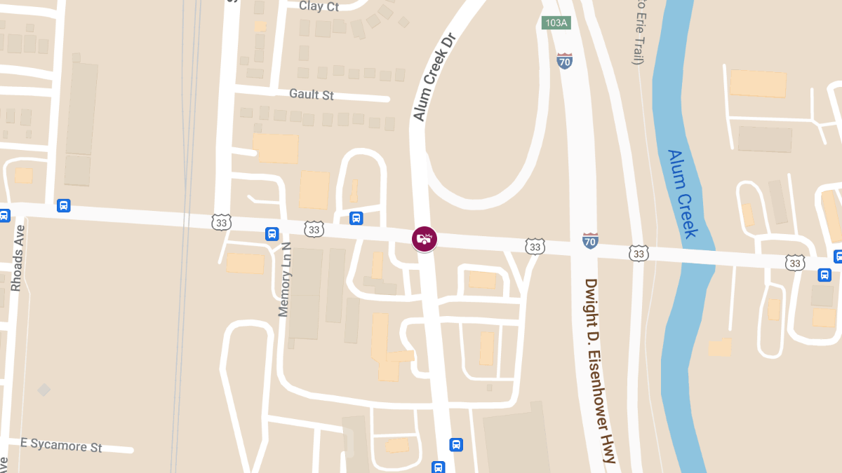 Two Police Officers Injured in Hit-and-Run at Alum Creek Dr and E Livingston Ave
