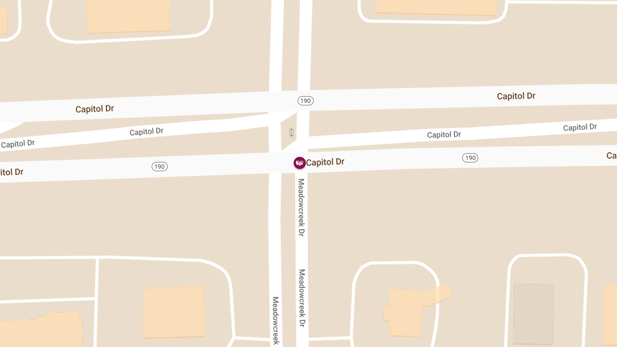 Two-Vehicle Accident at EB Capitol Dr/190 & Meadowcreek Dr Causes Injuries