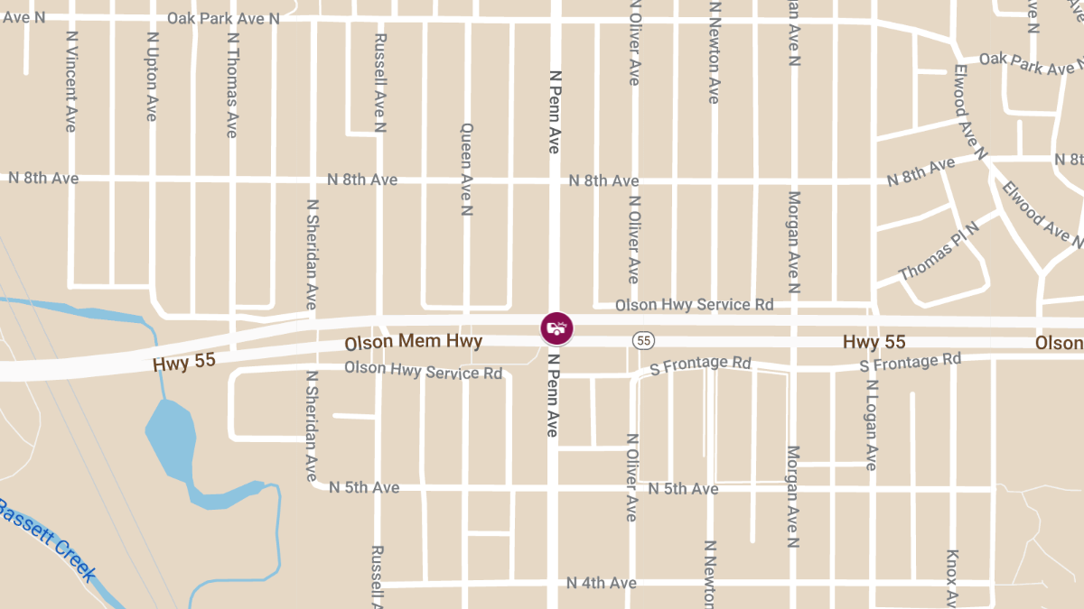Two-Vehicle Accident at Penn Ave N & Olson Memorial Hwy Results in Injuries