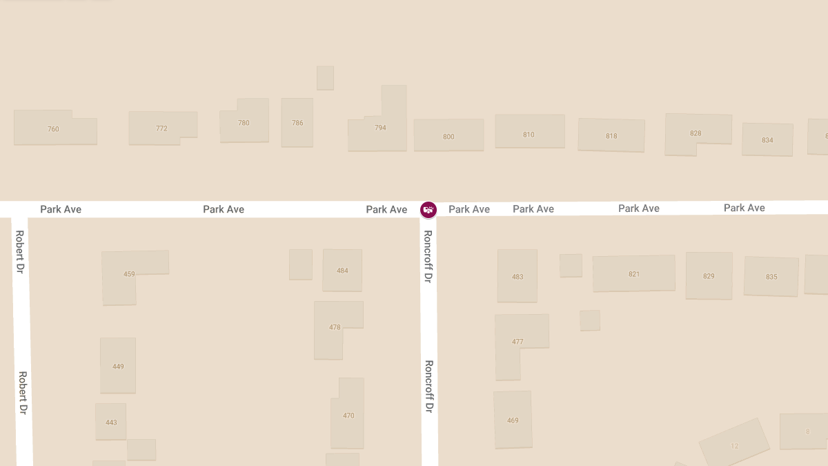 Two-Vehicle Accident at Roncroff Dr & Park Ave Causes Injuries