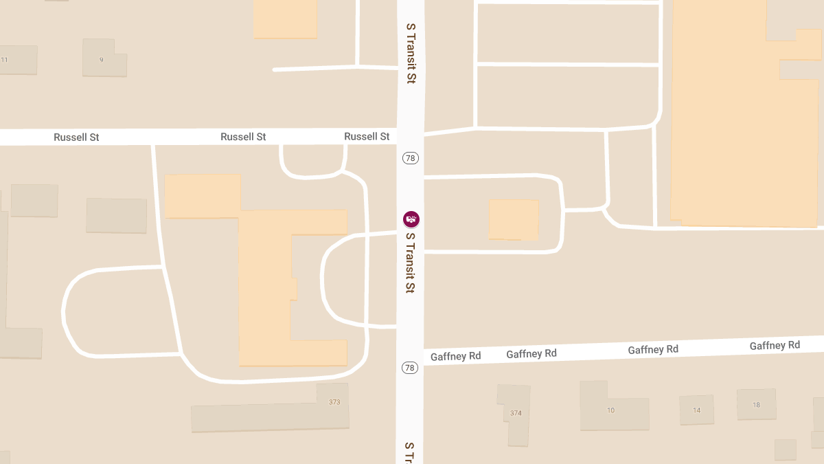 Two-Vehicle Accident on South Transit St