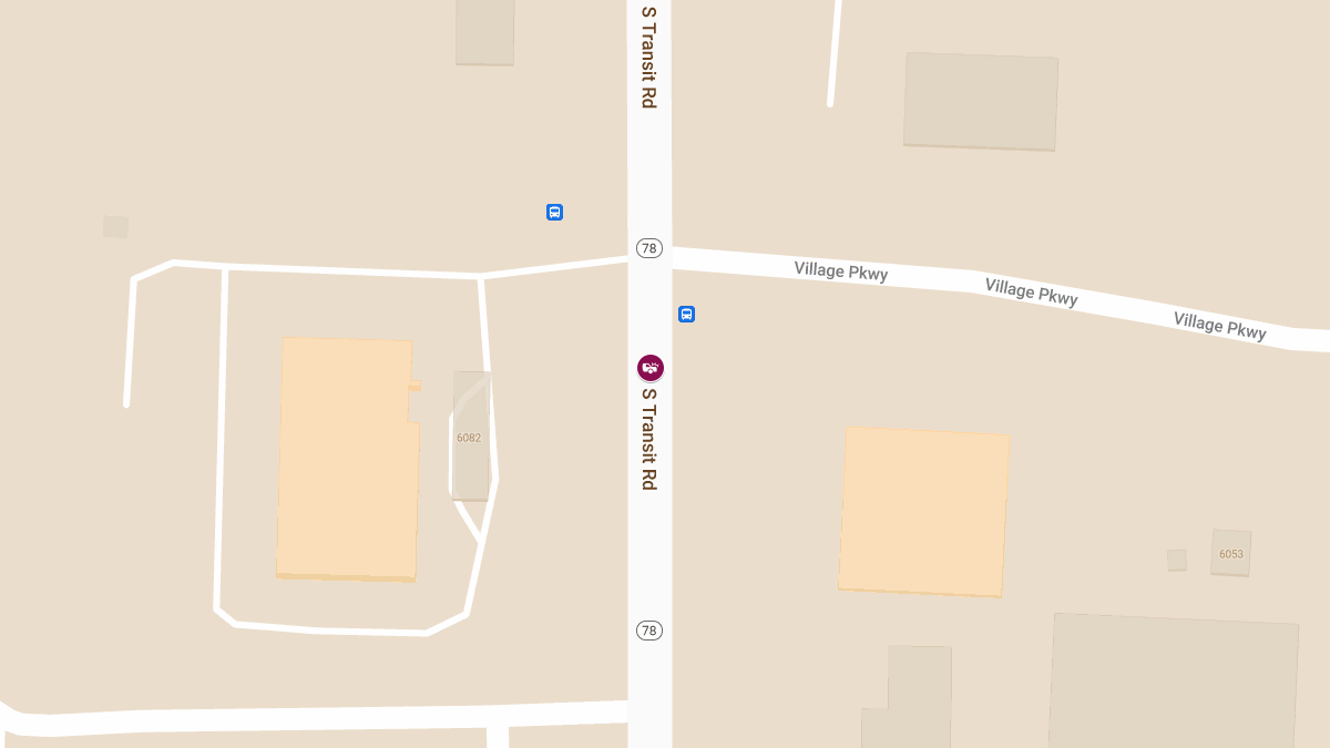 Two-Vehicle Accident with Injuries at 6069 South Transit Rd