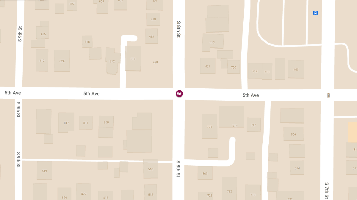 Two-Vehicle Accident with Injuries at 8th St and 5th Ave