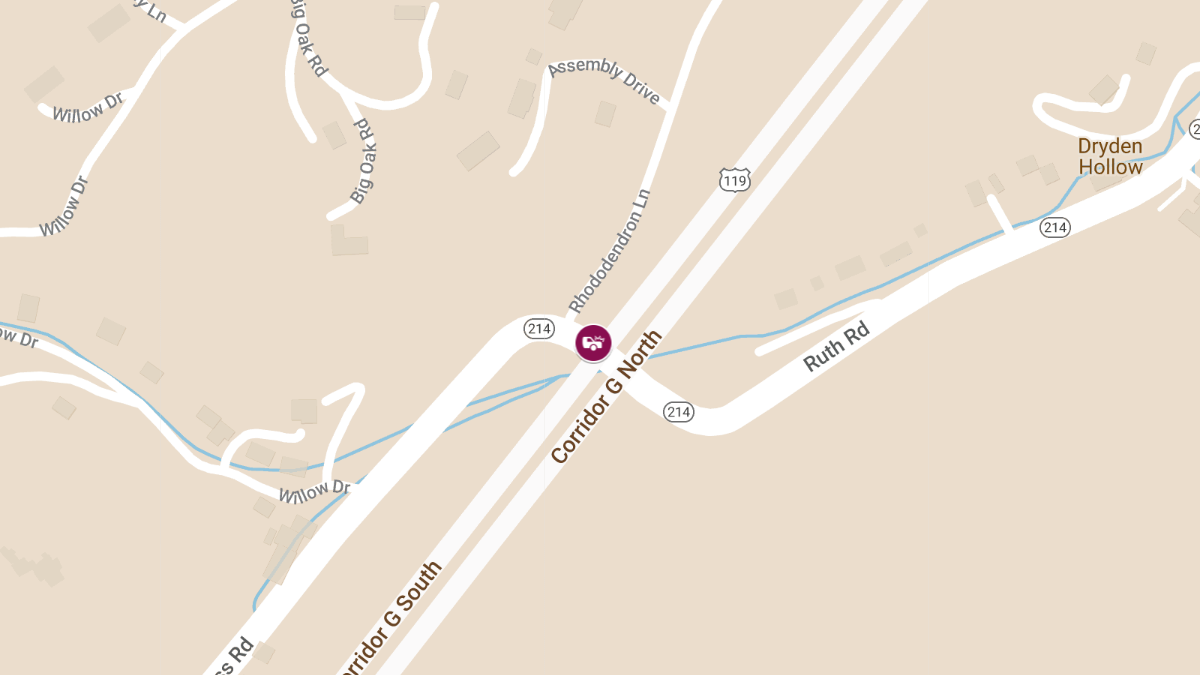Two-Vehicle Accident with Injuries at Corridor G North & Ruth Rd