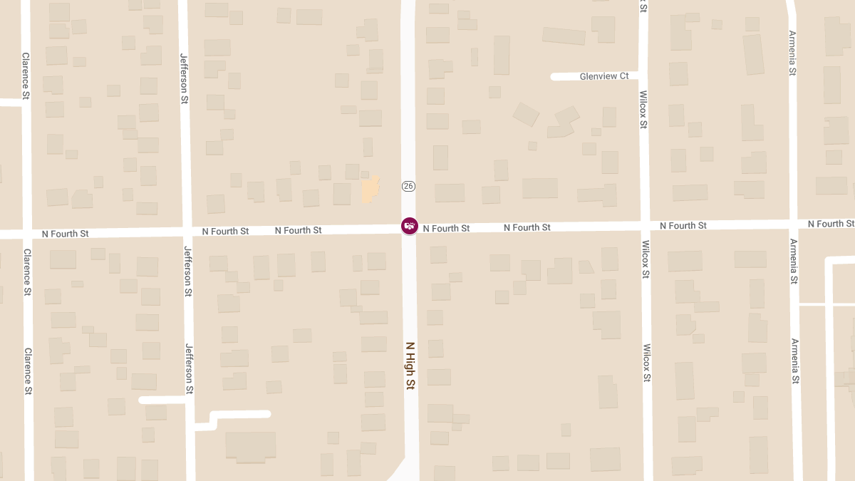 Two-Vehicle Accident with Injuries at N High St and N 4th St