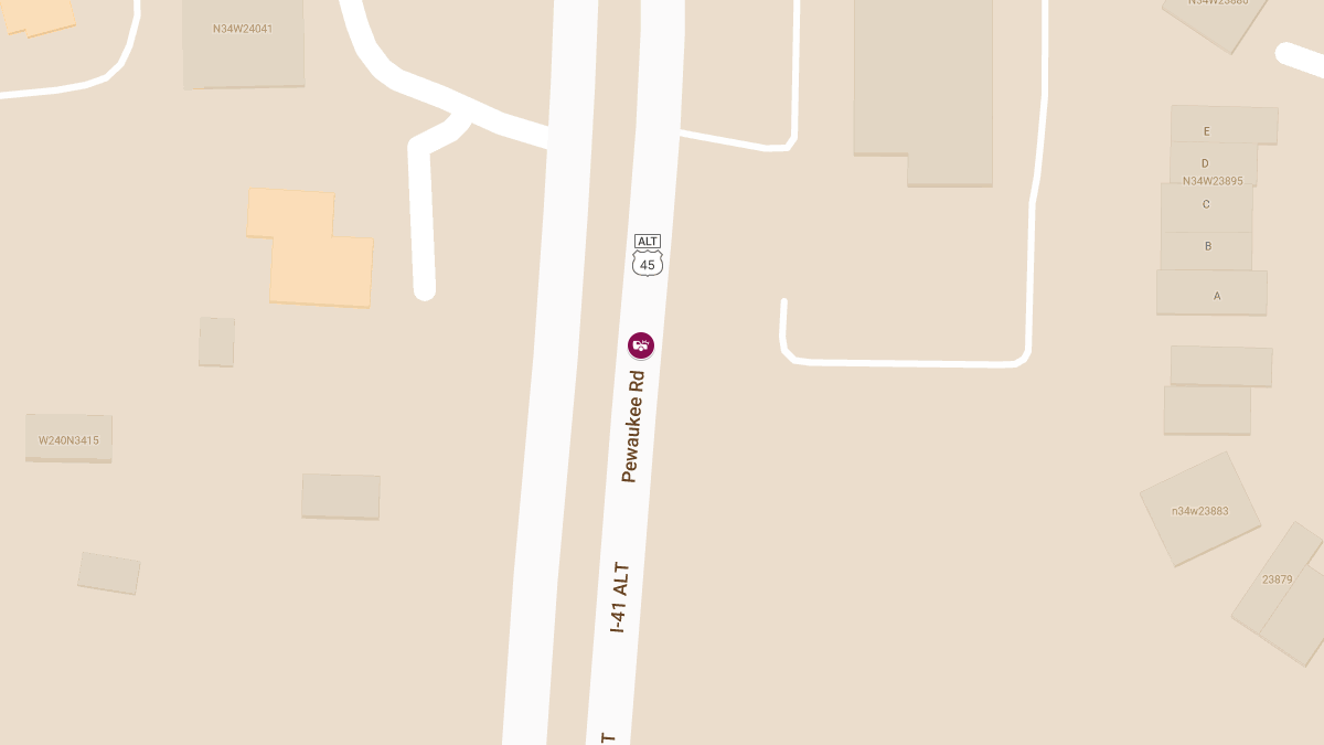 Two-Vehicle Accident with Injuries on NB Pewaukee Rd/164 South of Capitol Dr