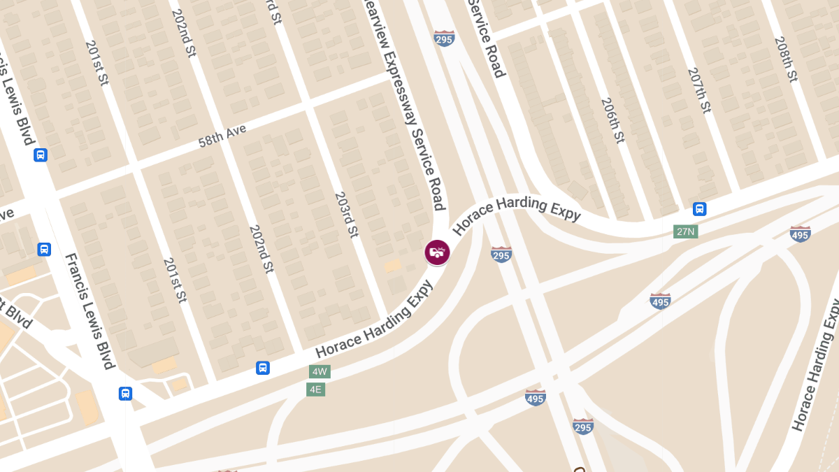 Two-Vehicle Collision Injures Man at Clearview Expy N & Horace Harding Expy