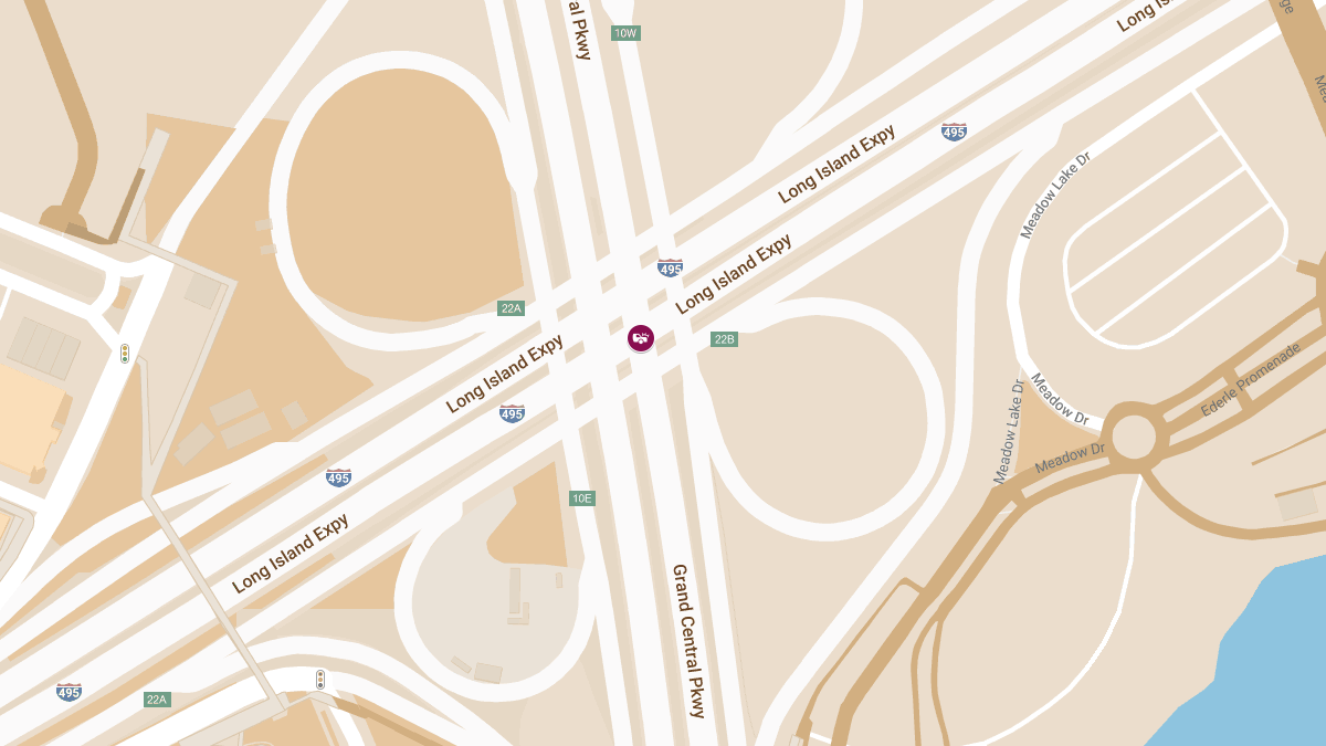 Two-Vehicle Collision Reported at Long Island Expy E & Grand Central Pkwy W