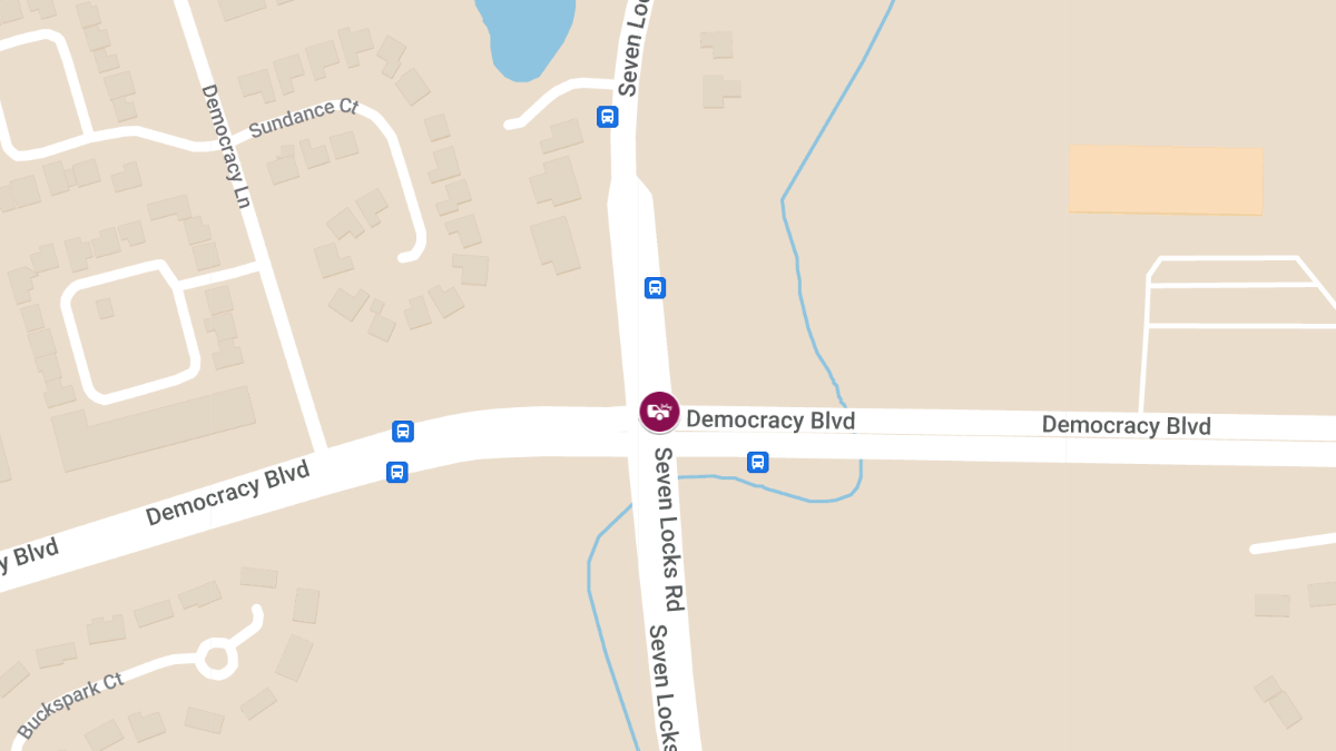 Two-Vehicle Collision at Democracy Blvd & 7 Locks Rd Leaves One Trapped