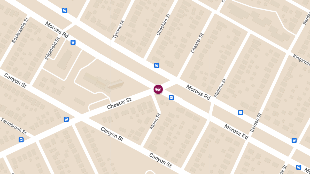 Two-Vehicle Collision at Moross Rd & Chester St